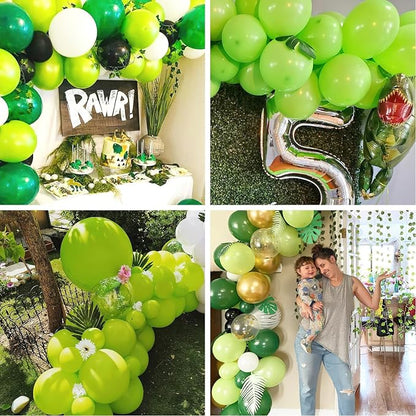 PartyWoo Lime Green Balloons 50 pcs 12 Inch Neon Latex Helium Balloons - Image 3
