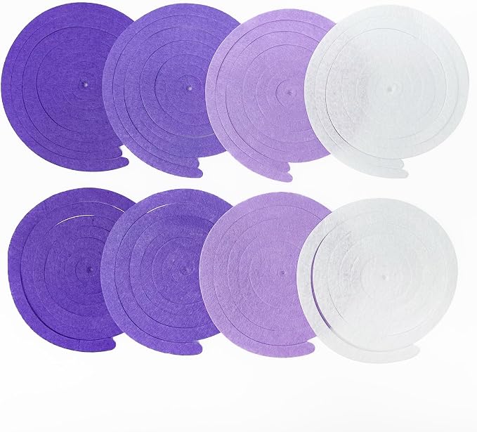 36Pcs Purple Hanging Swirl Decorations Ombre Purple Felt Swirl Streamer Spiral - Image 3