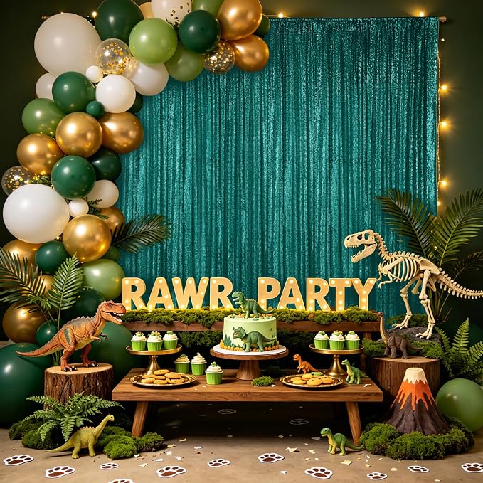Hahuho Hunter Sequin Backdrop Curtain, Party Decoration（2 Panels, 2FT x 8FT - Image 8