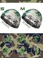 SATINIOR 6 Pcs Cooling Skull Cap Helmet Liner Sweat Wicking Cap Hard Hat Liner Bandana for Men Women Sports Cycling Running