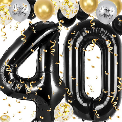 40th Birthday Decorations for Men Women, 40 inch 40 Balloon Numbers by Unknown