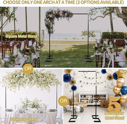 8.2 FT Wedding Arch Square Backdrop Stand Extra Clamps to Table Rod Frame | - Image 3