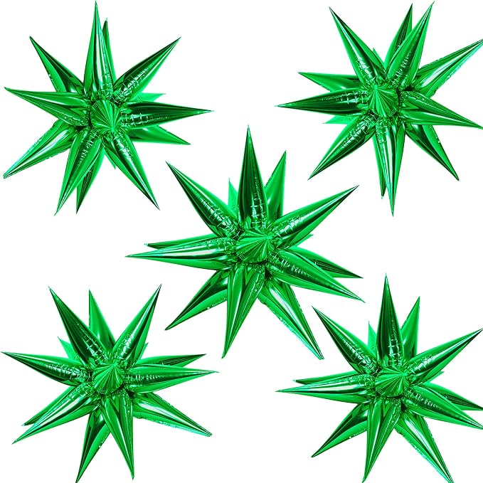 ZAKVOOR 60 Pcs Star Balloons 12 Spike Foil Explosion Party Decoration Balloons by ZAKVOOR