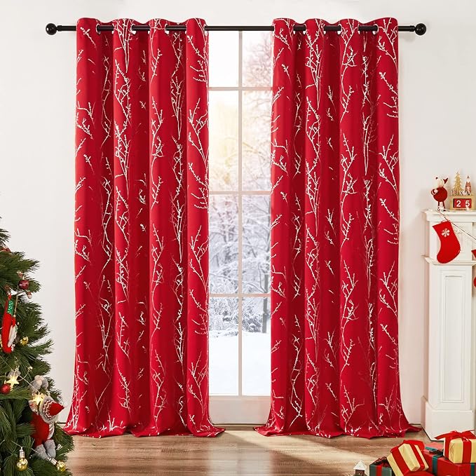 Deconovo Living Room Curtains 95 Inches Long, Thermal Insulated, Room Darkening - Image 2