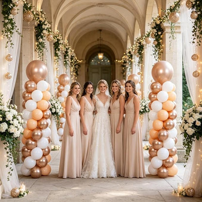 Champagne Gold Balloon Column Stand Kit 2 Sets - Image 7