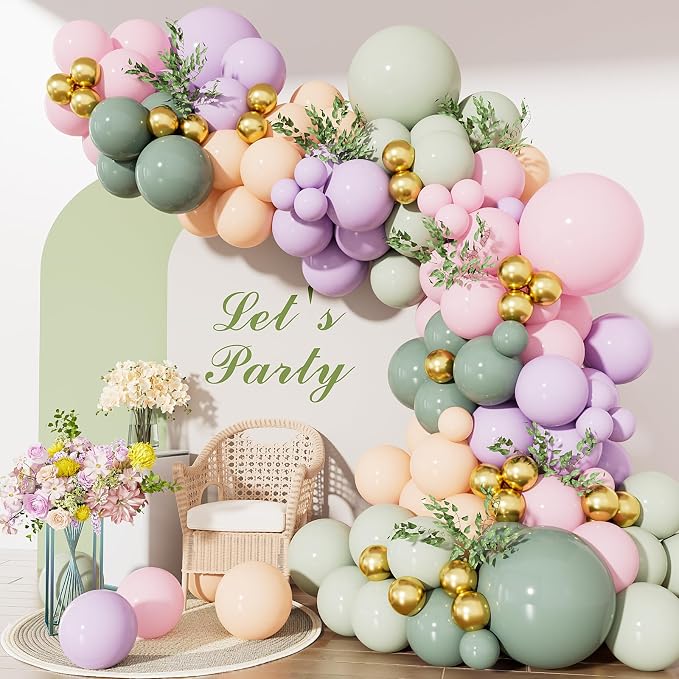 Fairy Balloon Arch Kit, Baby Shower, Spring Garden Tea Party, Wonderland Party by Haolongfa