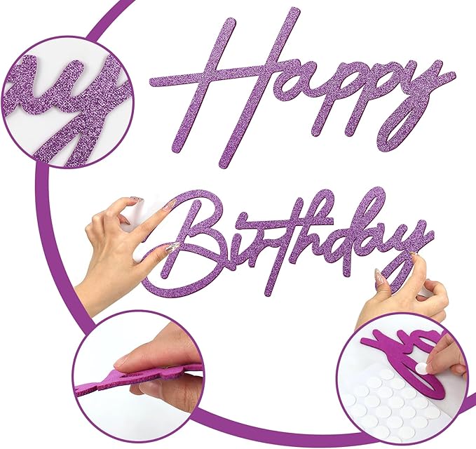 Happy Birthday Sign for Backdrop - Image 4