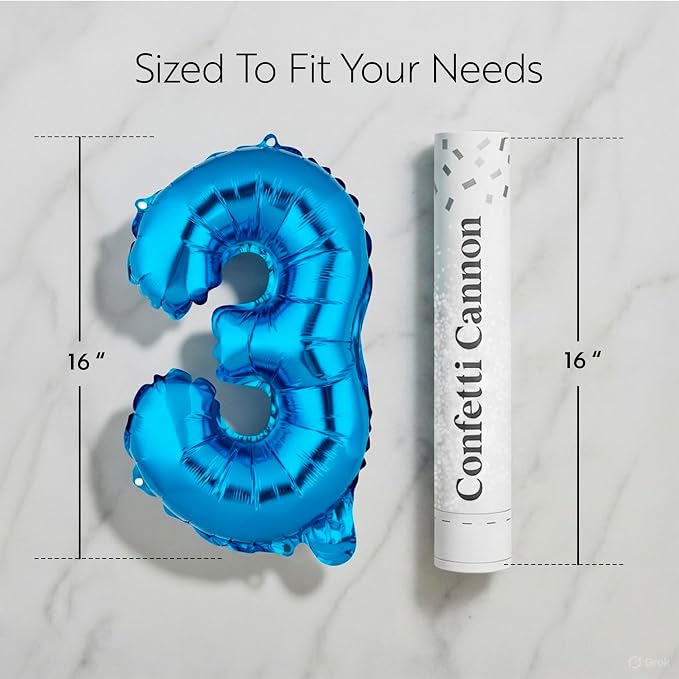 Restaurantware-Balloonify 16 Inch Number Balloon, 1 Digital Party Balloon - Image 2