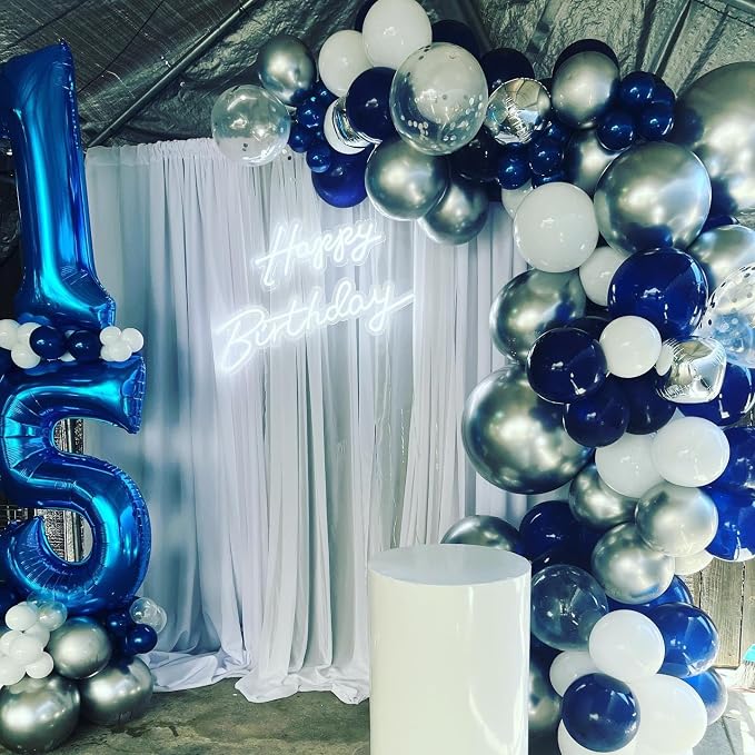 15 Balloon Numbers 40Inch for 15th Year Old Birthday Decorations, Dark Blue | - Image 2