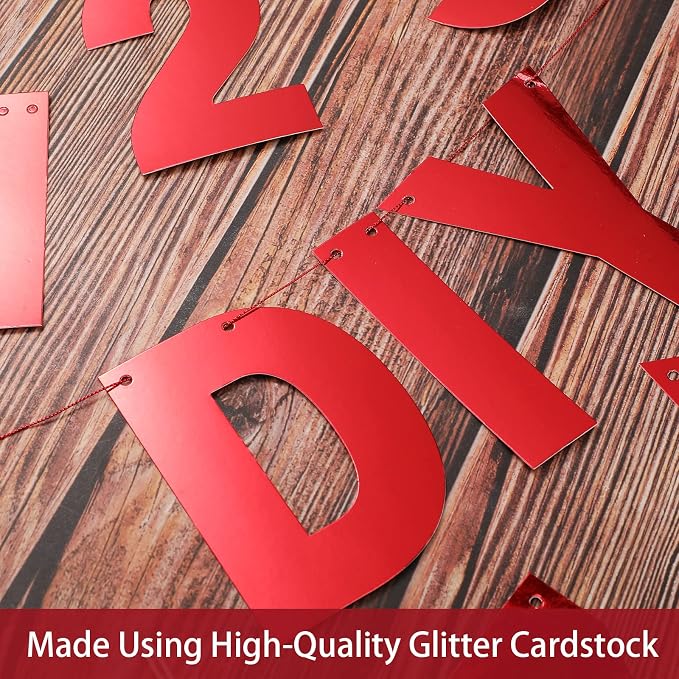 TaoBary 112 Pcs DIY Letter Kit Glitter Customizable Banner Letters Include 107 - Image 6