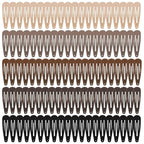Obeoby 120 Pcs Metal Snap Hair Clips, 2 Inch Small Barrettes Hair Accessories for Women Girls Teens Kids Birthday Holiday Gifts (5 colors)