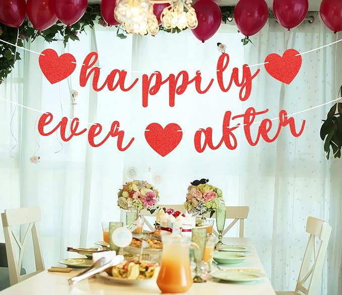 Pre-Strung Happily Ever After Banner - Image 2