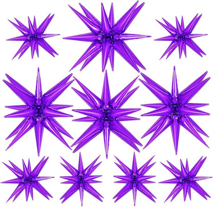 10 Pcs Star Balloons Explosion Balloons Foil Cone Balloon Magic by TOTAFAM