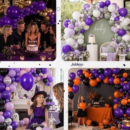 Jobkoo Purple Balloons 12 Inch - Image 7