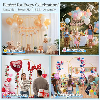 DEVISEFUN 7.2FT, 6FT Arch Backdrop Stand - Image 5