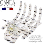 Camila Paris CP3474 French Hair Clip for Women, Hand-Made Hair Side Clips, 3 inch Girls Hair Claw Clips Jaw Fashion Durable Styling Hair Accessories for Women, Strong Hold No Slip Grip, Made in France