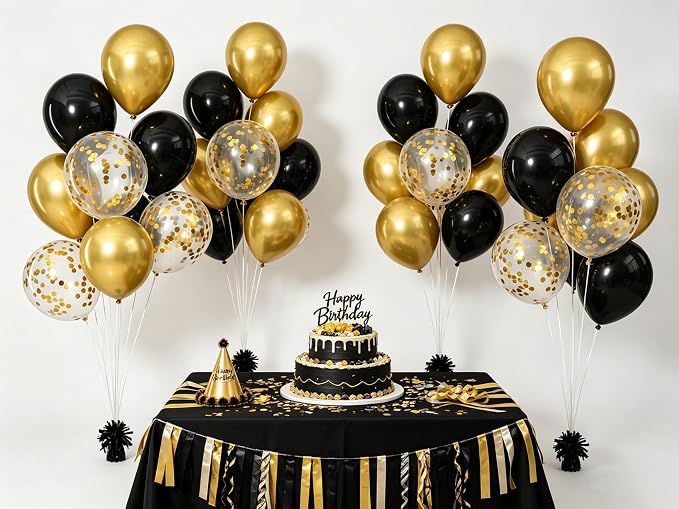 Black Balloon Weights Pack of 6 - Image 5