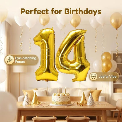 Number 14 Balloon Foil Mylar Balloons - Image 5