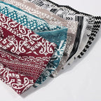 Artilady 6 Pack Wide Boho Headbands for Women - Soft Yoga Elastic Hair Bands for Girls Workout Running Sport Headwrap Non-slip Breathable (Patterned)