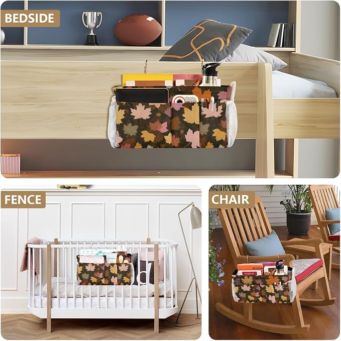 Bedside Caddy Hanging Bunk Bed Caddy Bed Organizer Hanging Pocket - Image 8