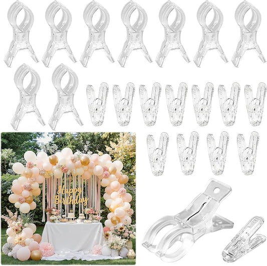 succulentlovers 22 Pcs Balloon Arch Clips, Lightweight Balloon Arch Clamping by succulentlovers