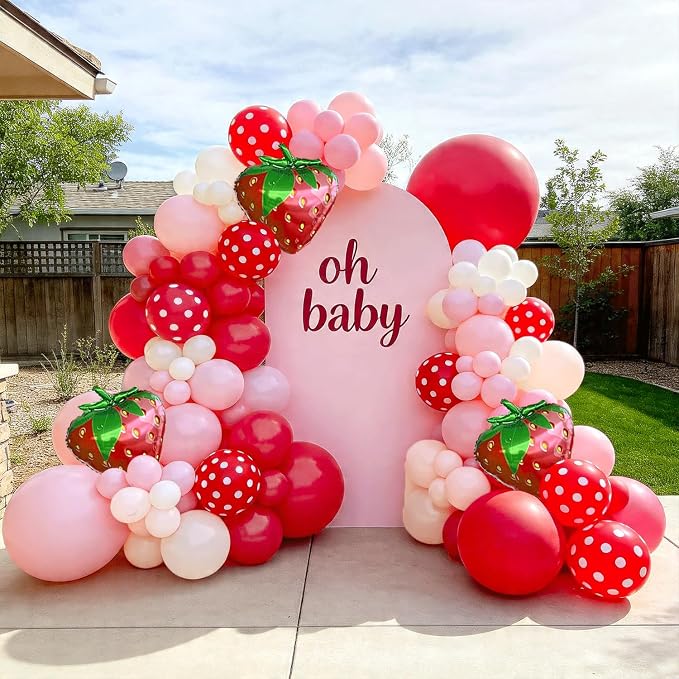 Strawberry Balloon Arch Kit - Image 7