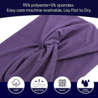 Extra Wide Headbands for Women Large Turban Headband Non Slip Boho Elastic Hairband Hair Twisted Knot Head Bands Accessories