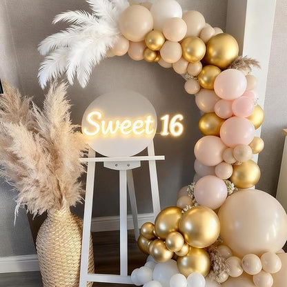 100pcs 5inch Metallic Gold Balloons | 5” Mini Chrome Gold Party Balloons Kit - Image 5