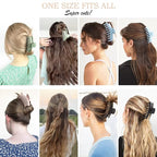 Large Hair Claw Clips 12 Pack, Flower Hair Clips for Thin Hair, Big Square Matte Strong hold for Thick Hair, 3 Styles Hair Clips for Women Thick Hair 4 Colors