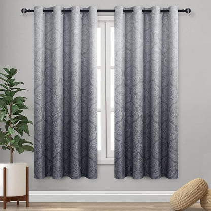 DWCN Ombre Blackout Curtains for Living Room by DWCN