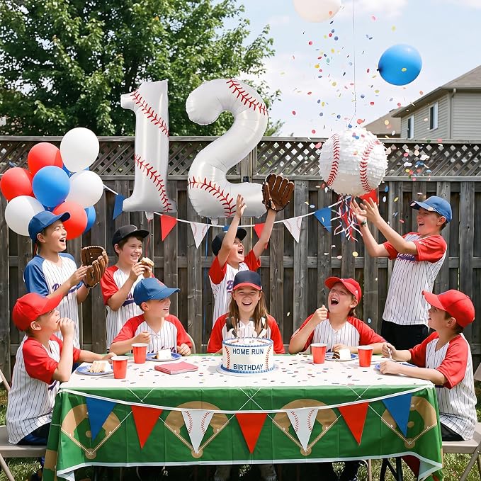 Jenaai Baseball Number 12 Balloons 40 Inch Baseball Theme Birthday Party - Image 4