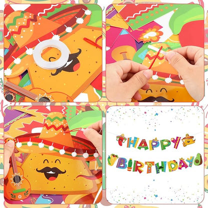 Colorful Mexican Happy Birthday Banner Mexican Birthday Party Decorations Cinco - Image 3
