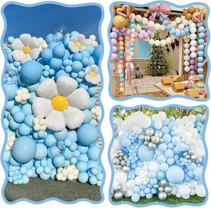 Blue White Link Balloons - Image 6
