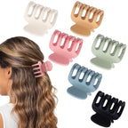 6 Pcs Hair Clips Small Claw Clips for Thin Hair Medium Matte Non-slip Hair Accessories for Women and Girls (Colorful)