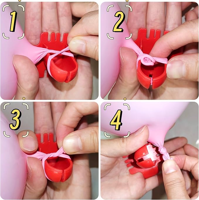 120 Balloon Clips, 2 Binding Tools, 100 Dot Adhesives, and a Balloon Chain - Image 4