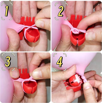 120 Balloon Clips, 2 Binding Tools, 100 Dot Adhesives, and a Balloon Chain - Image 4