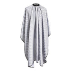 Professional Salon Cape Polyester Barber cape Hair Cut Cape,57”x66.8”,Black and White Stripes,C250023B-L