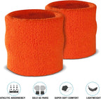 Suddora Sweatbands Set, Moisture Wicking 2 Wristbands and 1 Headband, Breathable Terry Cloth Athletic Bands for Basketball, Tennis, Yoga, Gym, Sweat Bands for Costumes and Cosplay