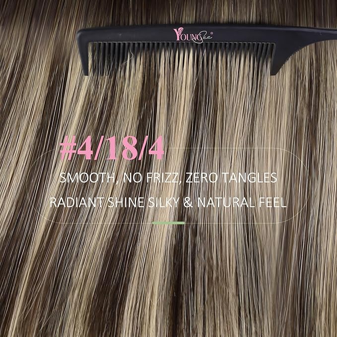 YoungSee Invisible Tape in Hair Extensions Balayage Tape in Hair Extensions Human Hair Dark Brown Roots Ombre Ash Blonde Tapein Extension Real Human Hair for Short Hair 12Inch 20pcs 30g