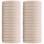 60 Pcs 2 Inch Blonde No Damage Hair Ties for Women Thick Hair, Large Soft Seamless Nylon Fabric Elastic Ponytail Holders Bands for Women