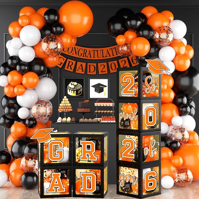2026 Graduation Party Decorations Class of 2026 Balloon Boxes by Unknown