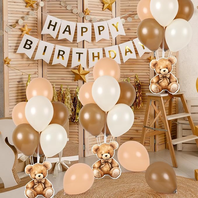 6 Sets Balloon Stand Kit for Table Bear Baby Shower Centerpieces - Image 2