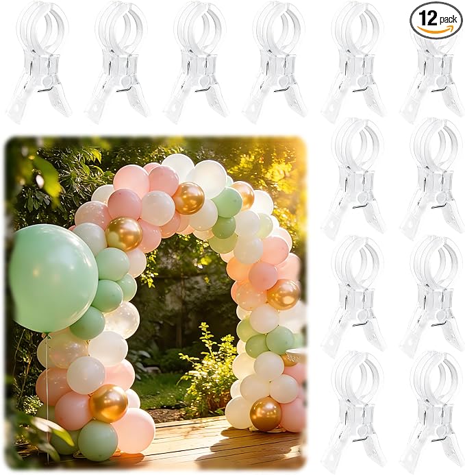 PUGPIU 12 Pack Balloon Arch Clips by Unknown