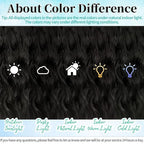 KooKaStyle Clip in Synthetic Hair Extensions Long Wavy 4PCS Thick Hairpieces Brunette Brown Fiber Double Weft Natural Hair Extensions 16 Inch for Women