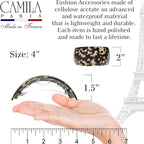 Camila Paris CP3618 French Hair Barrette Clip for Girls for Thick Curly Wavy Long Hair, Strong Hold Grip Hair Clips for Women, Automatic, No Slip Styling Girls Hair Accessories, Handmade in France
