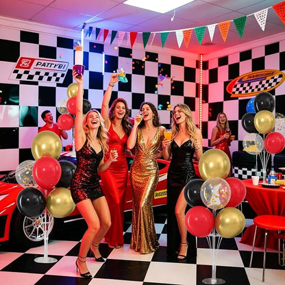 Red Black and Gold Balloons Stand - Image 5