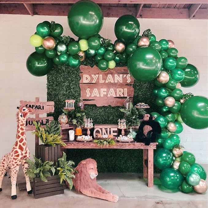 110pcs Dark Green Balloon Arch Kit - Image 4
