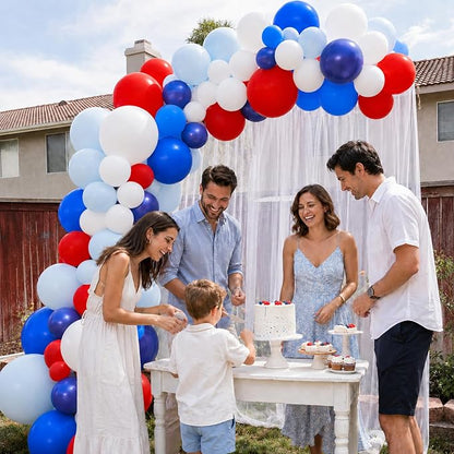 Red Blue White Balloons - Image 4