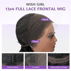SKINLIKE Real HD Lace Wig,13x4 Full Frontal 0.10mm Ultra-thin HD Lace Vivid Clean Pre Plucked Hairline Bleached Knots Body Wave True 200% Density Unprocessed Human Hair Wigs 32 Inch