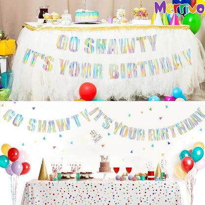 Iridescent Go Shawty It’s Your Birthday Pre-Strung Hip Hop Theme Banner — Funny - Image 5
